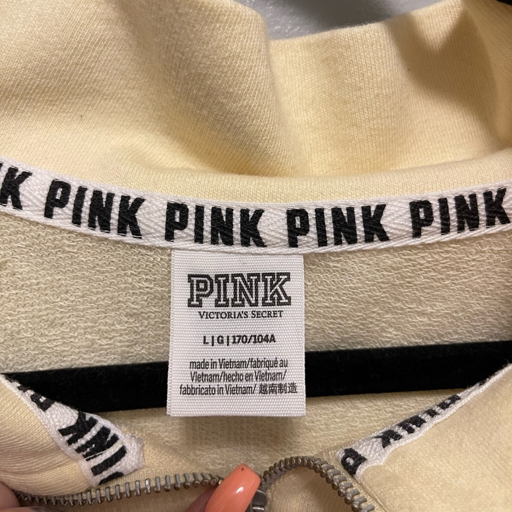 Pastel Yellow PINK Quarter Zip - Picture 4 of 8